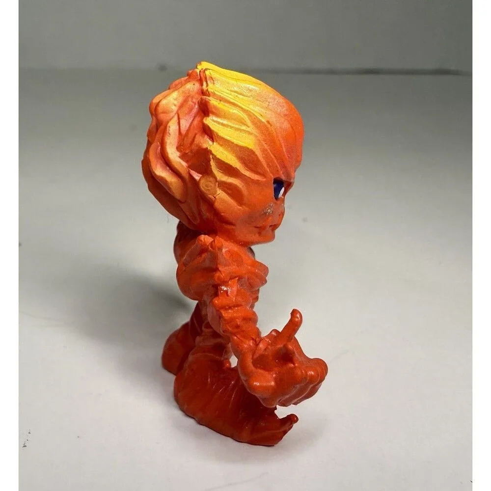 Vintage 1997 Bandai Digimon Meramon Mini PVC Figure Monster 1.5” Toy